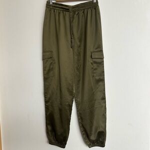 Allegra K Olive Green Track Pants